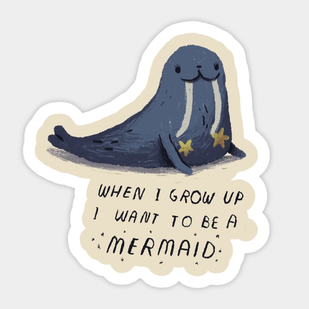 mermaid Sticker by Louisros